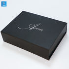 Matt Lamination 2000g Black Paperboard Foldable Gift Boxes