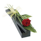 Rectangular  1200g  Glossy Lamination Long Stem Rose Flower Box
