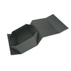 ISO 10x10x3 Inches Rigid Cardboard Black Foldable Shoe Paper Boxes