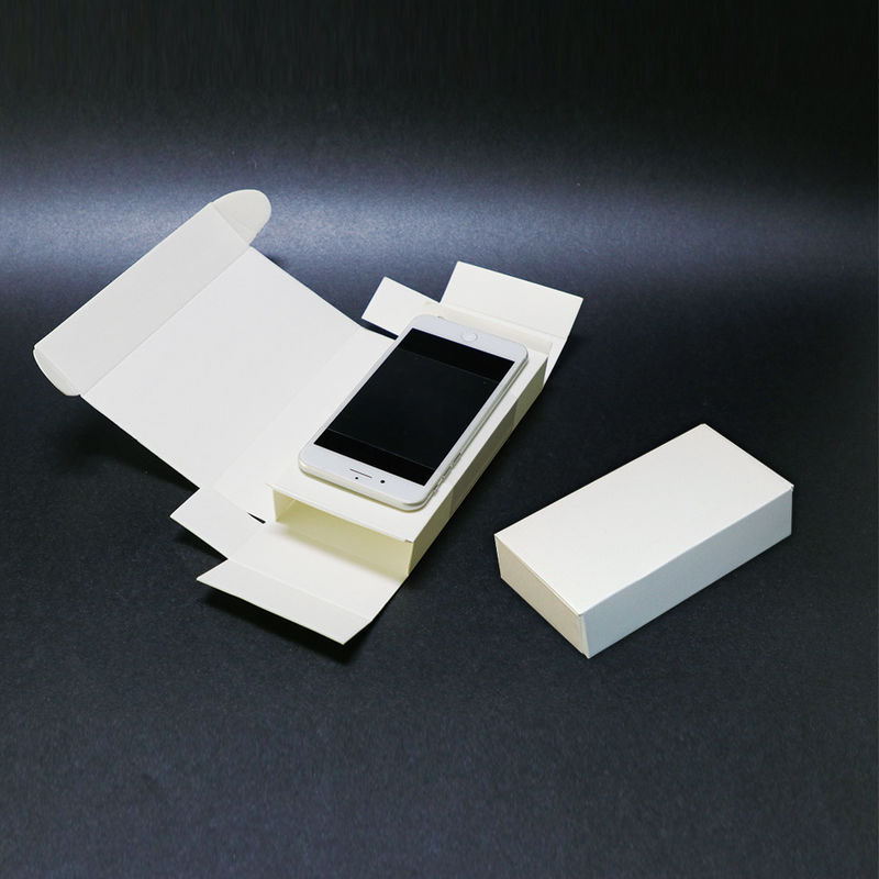 CMYK Litho Printing 1000gsm White Cellphone Packaging Boxes