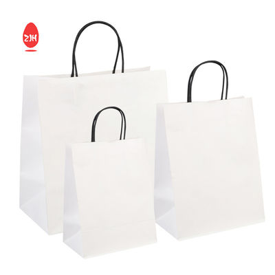 손잡이를 가진 Kraft 종이 봉지를 포장하는 3x8.5 인치 선물 패킹 부대 SGS 의류