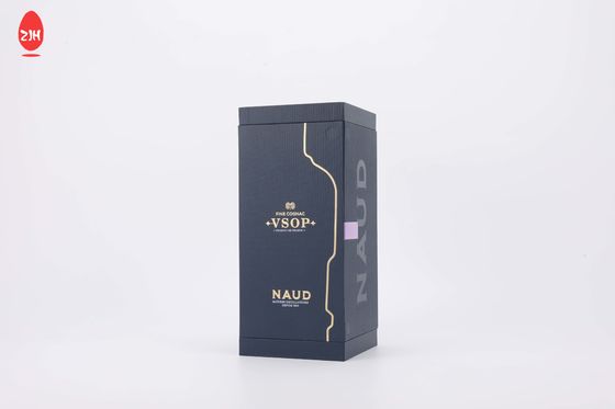 윈도우와 선물 와인 박스를 패키징하는 포도주병을 싸는 커스텀 로고 검은 호화 레드와인 마그네틱 페이퍼