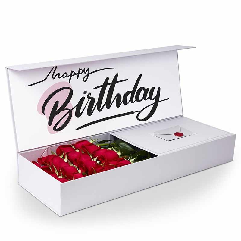 Creative Birthday Roses Gift Flower Packaging Box